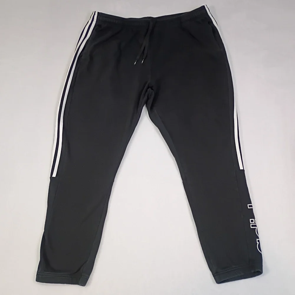 Adidas Mens‎ 2XL Jogger Pants Sweatpants 3-Stripes Pants Black  GT9435